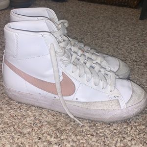 Blush pink nike blazers size 9 women's